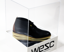 Sko exponerings display